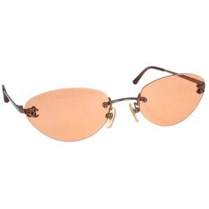 Chanel Sunglasses Eyewear Orange Small Good 53□19 L239639 155566